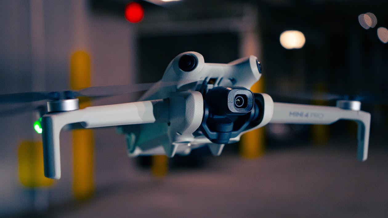 Closeup shot of a mini drone 