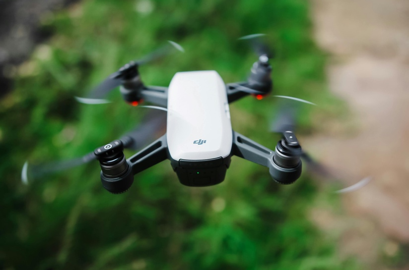 A quadcopter drone